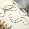 HERREN PERLENKETTE UND PERLENARMBAND - STILVOLLES HIP-HOP SCHMUCKSET - Königlicher Siegelring