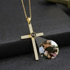KETTE MIT BILD DRIN IM STEIN - KETTE MIT KREUZ '' 925 ECHT SILBER '' - Königlicher Siegelring