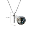 KETTE MIT BILD DRIN UND KREUZ AUS ECHTEM SILBER - Königlicher Siegelring