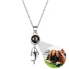 KETTE MIT BILD IM STEIN - PERSONALISIERTE 925 STERLING SILBER WAL HALSKETTE - Königlicher Siegelring