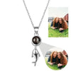 KETTE MIT BILD IM STEIN - PERSONALISIERTE 925 STERLING SILBER WAL HALSKETTE - Königlicher Siegelring