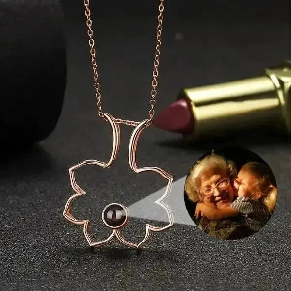 KETTE MIT BILD IM STEIN - PERSONALISIERTE FOTOKETTE AUS 925 ECHT SILBER - Königlicher Siegelring