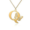 KETTE MIT BUCHSTABEN GOLD SCHMETTERLING HALSKETTE - SCHMUCK FÜR DAMEN ANFANGSBUCHSTABE - Königlicher Siegelring
