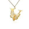 KETTE MIT BUCHSTABEN GOLD SCHMETTERLING HALSKETTE - SCHMUCK FÜR DAMEN ANFANGSBUCHSTABE - Königlicher Siegelring