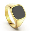KLASSISCHER STIL : SIEGELRING HERREN SILBER MIT ONYX VERZIERT SCHWARZ - Königlicher Siegelring