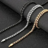 KÖNIGSKETTE HERREN DAMEN SILBER UND SCHWARZ 6MM - Königlicher Siegelring