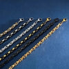 Königsketten für Herren – Silber, Gold & Schwarz | 4 mm bis 8 mm - Königlicher Siegelring
