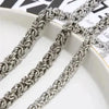 KÖNIGSKETTE SILBER HERREN 6MM 7MM 8MM - EXKLUSIVE HALSKETTE FÜR STILBEWUSSTE MÄNNER - Königlicher Siegelring