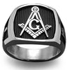 Langlebiger Freimaurer-Ring aus rostfreiem Stahl - Königlicher Siegelring