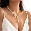 PERLENKETTE DAMEN ASYMMETRIC IMITATION : ELEGANZ IN JEDER PERLE - Königlicher Siegelring