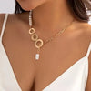 PERLENKETTE DAMEN ASYMMETRIC IMITATION : ELEGANZ IN JEDER PERLE - Königlicher Siegelring