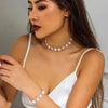 PERLENKETTE DAMEN : ELEGANTE FLACHE NACHAHMUNG, TRENDIGES ARMBAND - Königlicher Siegelring