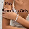 PERLENKETTE DAMEN : ELEGANTE FLACHE NACHAHMUNG, TRENDIGES ARMBAND - Königlicher Siegelring