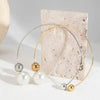 PERLENKETTE DAMEN IMITATION PEARL BALL CHOKER ANHÄNGER MIT OFFENEM KREIS - Königlicher Siegelring