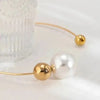PERLENKETTE DAMEN IMITATION PEARL BALL CHOKER ANHÄNGER MIT OFFENEM KREIS - Königlicher Siegelring