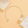 PERLENKETTE DAMEN IMITATION PEARL BALL CHOKER ANHÄNGER MIT OFFENEM KREIS - Königlicher Siegelring