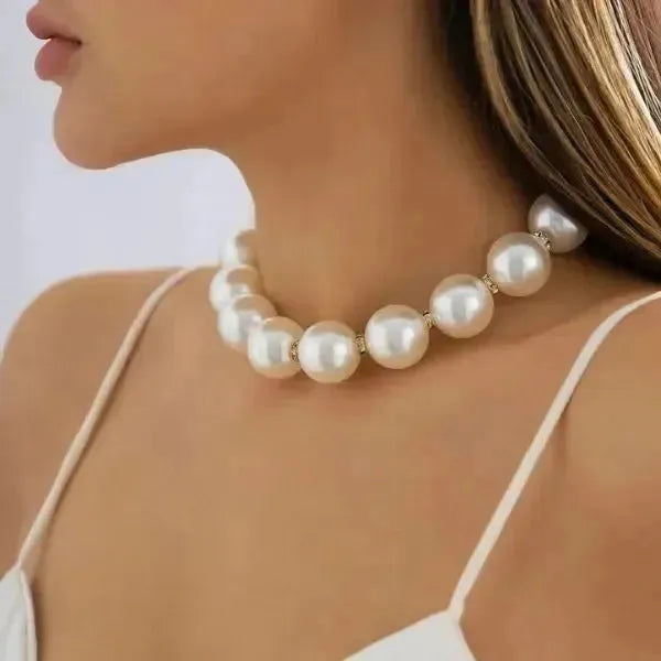 PERLENKETTE DAMEN MODERN GROSSE PERLE - Königlicher Siegelring