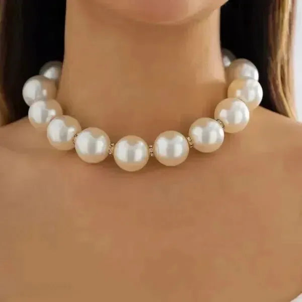 PERLENKETTE DAMEN MODERN GROSSE PERLE - Königlicher Siegelring
