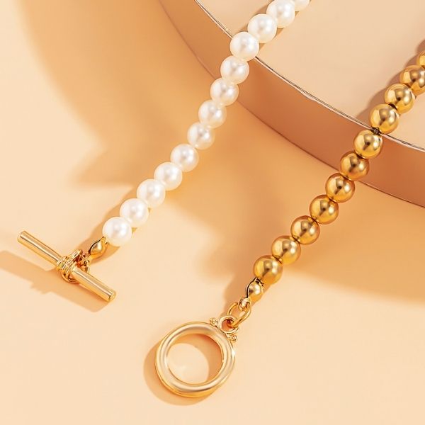 perlenkette-damen-modern-modeschmuck-weiss-halb-kette-halb-perle-gold-und-silber-farbe-halskette