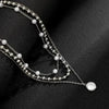PERLENKETTE FÜR HERREN IN WEISS, SILBER UND GOLD MEHRERE HALSKETTEN - Königlicher Siegelring