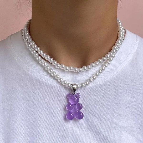 perlenkette-herren-damen-weiss-kreative-bonbon-gummibarchen-halskette-mehrlagig-imitation-perle-anhanger-halsband-schmuck