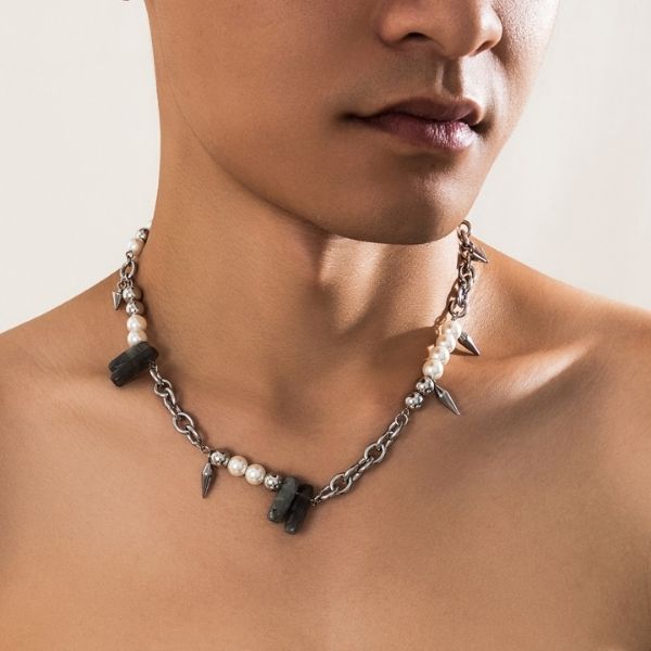     perlenkette-herren-imitation-perle-einfugung-stein-und-spitzen-kurzen-choker-halskette-anhanger-manner-hals-zubehor-trendy-perle-kragen-auf-mode