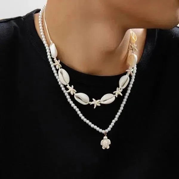 PERLENKETTE HERREN MIT ANHANGER - Königlicher Siegelring