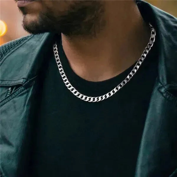 PERLENKETTE HERREN : NATÜRLICHE MUSCHEL TREND PUNK HALSKETTE SET - Königlicher Siegelring