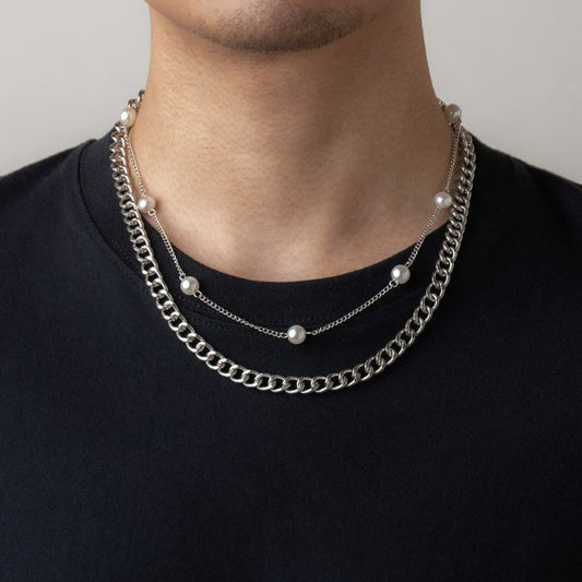 perlenkette-herren-weiss-trend-mehrfachkette-halskette