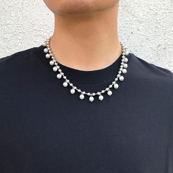 herren-perlenkette-weiss-trend-silber-elegant-halskette