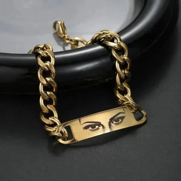 Personalisierte Armbänder mit Bild - Augengravur - Königlicher Siegelring