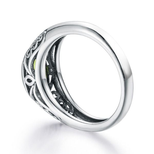 ring-siegelring-damen-peridot-silber-retro-glanz-mit-stein