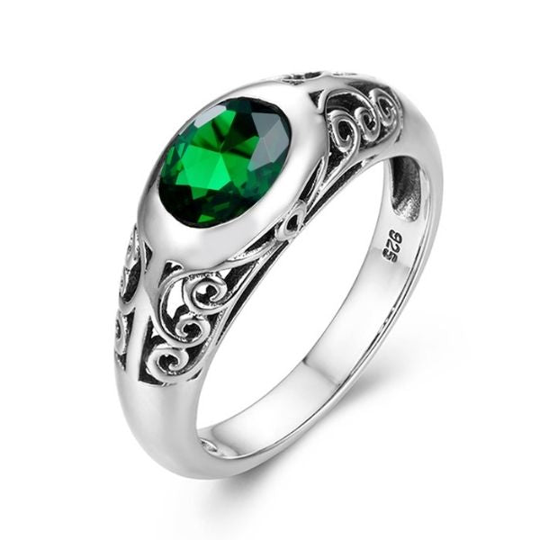 ring-siegelring-damen-peridot-silber-retro-glanz-mit-stein