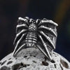SIEGELRING AUS EDELSTAHL IN FORM EINER SPINNE - GOTHIC BIKER STYLE - Königlicher Siegelring