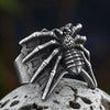 SIEGELRING AUS EDELSTAHL IN FORM EINER SPINNE - GOTHIC BIKER STYLE - Königlicher Siegelring