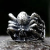 SIEGELRING AUS EDELSTAHL IN FORM EINES 3D-SPIDERS - GOTHIC - Königlicher Siegelring