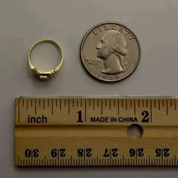 SIEGELRING AUS GOLD 14 KARAT FÜR KINDER IN KLEINER GRÖSSE (40-41-42-43-45 MM) - Königlicher Siegelring