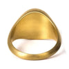 SIEGELRING AUS SCHWARZEM ACHAT IN MASSIV GOLD - ZEITLOSE ELEGANZ UND RAFFINESSE - Königlicher Siegelring