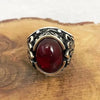 SIEGELRING AUS SILBER IM OTTOMAN-STIL MIT ROTEM ACHAT - ELEGANTES SCHMUCKSTÜCK - Königlicher Siegelring