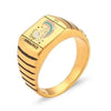 SIEGELRING DAMEN EDELSTAHL GOLD TAROT TROPFEN ÖL RING - Königlicher Siegelring