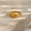 SIEGELRING DAMEN EDELSTAHL MIT ZIRKON : ELEGANZ TRIFFT STIL - Königlicher Siegelring