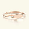 SIEGELRING DAMEN GOLD DIAMANT 14 KARAT PERSONALISIERTER INITIAL RING - Königlicher Siegelring