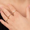 SIEGELRING DAMEN GOLD DIAMANT 14 KARAT PERSONALISIERTER INITIAL RING - Königlicher Siegelring