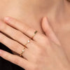SIEGELRING DAMEN GOLD DIAMANT 14 KARAT PERSONALISIERTER INITIAL RING - Königlicher Siegelring
