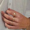 SIEGELRING DAMEN GOLD DIAMANT 14 KARAT PERSONALISIERTER INITIAL RING - Königlicher Siegelring