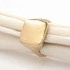 SIEGELRING DAMEN GOLD INITIALE - 14K GOLD PINKY GRAVIERT PERSONALISIERTER GOLD RING PERSONALISIEREN - Königlicher Siegelring