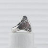 SIEGELRING DES SALOMONISCHEN SIEGELS AUS STERLING SILBER - GLÄNZENDER STERN - Königlicher Siegelring