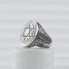SIEGELRING DES SALOMONISCHEN SIEGELS AUS STERLING SILBER - GLÄNZENDER STERN - Königlicher Siegelring