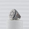 SIEGELRING DES SALOMONISCHEN SIEGELS AUS STERLING SILBER - GLÄNZENDER STERN - Königlicher Siegelring