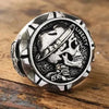 SIEGELRING FÜR HERREN AUS EDELSTAHL TOTENKOPF LIBERTY 1936 - Königlicher Siegelring